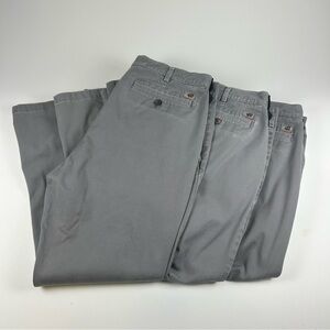 Duluth Trading Men’s SZ 42x32 Gray Lot Of 3 40 Grit Canvas Work Khaki Pants